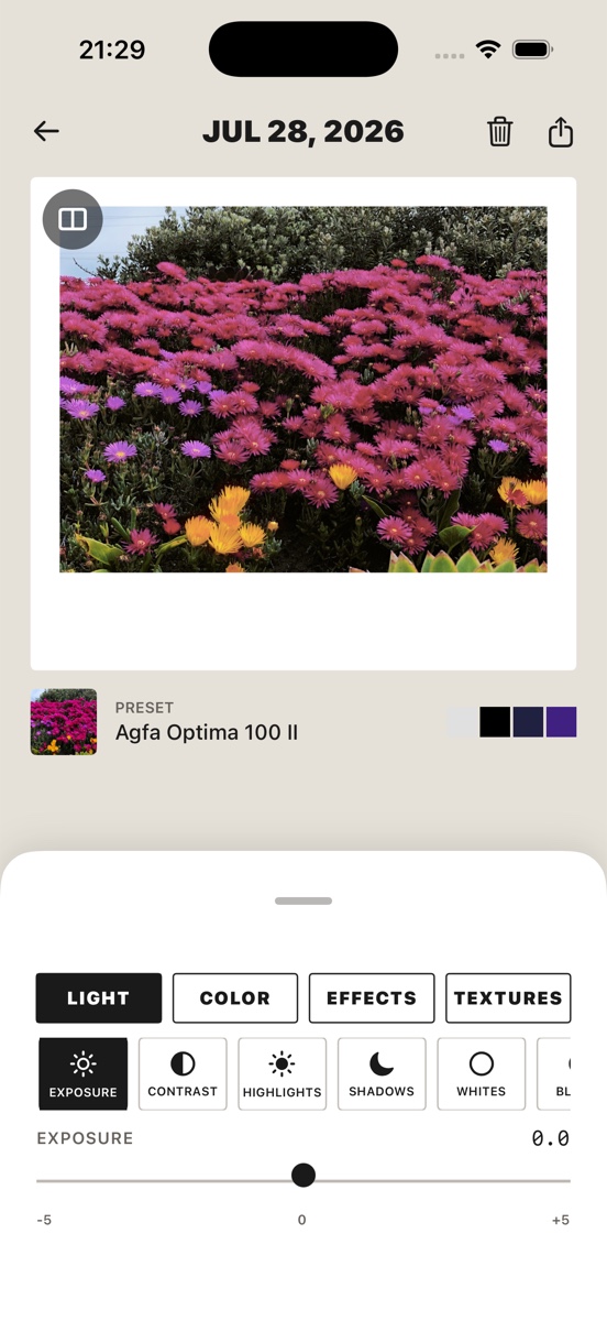 Simul Studio editor showing Light, Color, Effects, and Textures controls